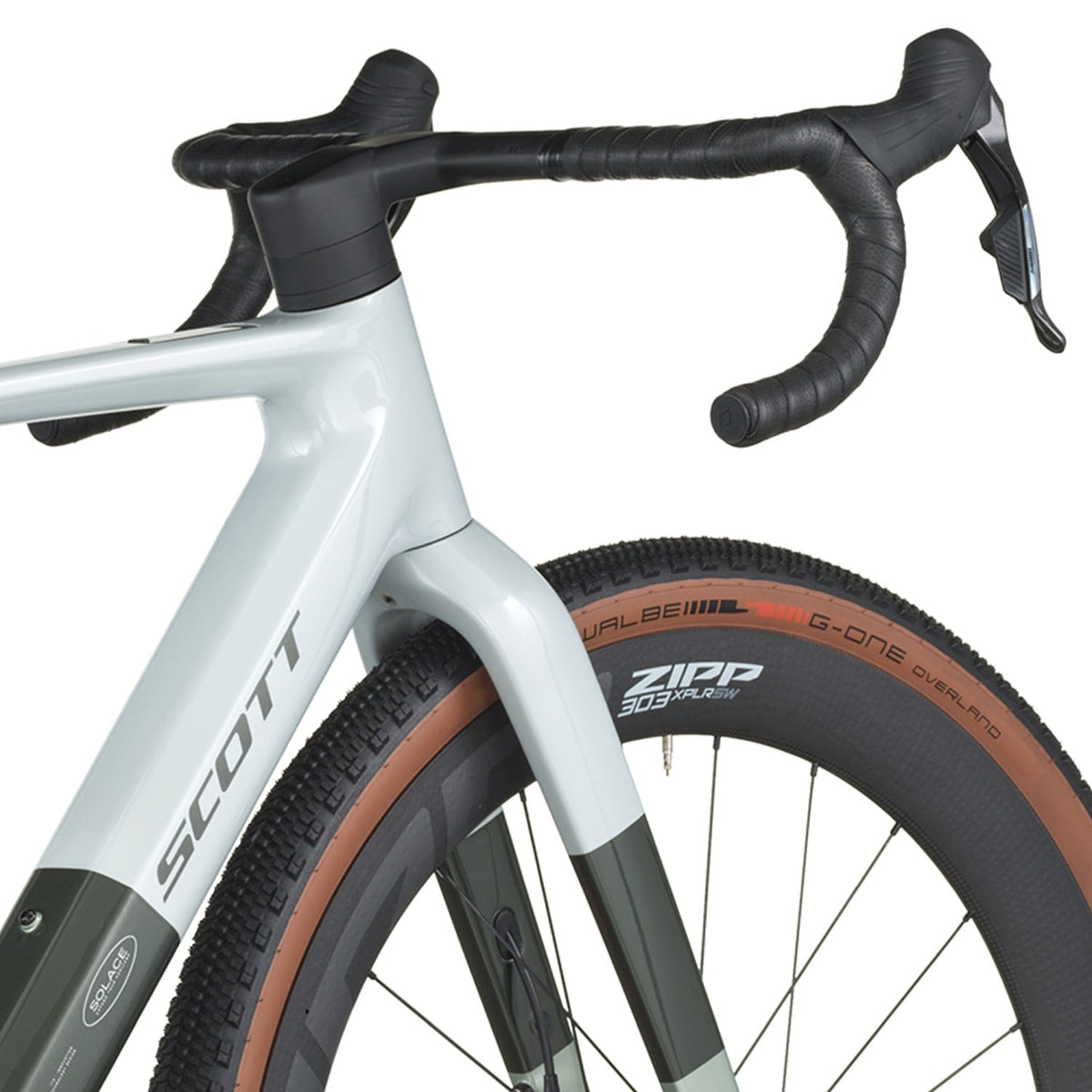 Bicicletas Eléctricas eGravel Scott Solace Gravel 10 2027 Pale Green/Beluga Grey #7