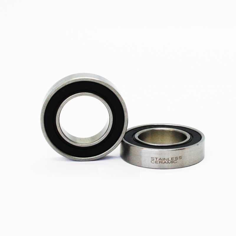 Rodamiento ISB Sport HĂbrido SC6902-2RS Inoxidable Bolas CerĂĄmicas 15x28x7mm Plata/Negro