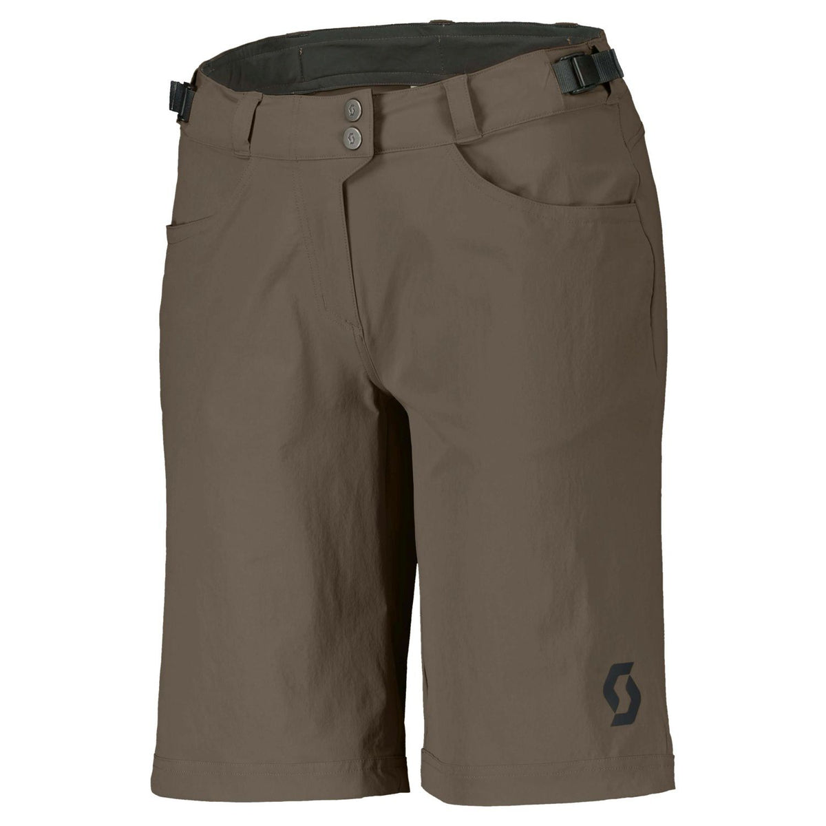 Pantalón Corto MTB Badana Scott Trail Flow Mujer Wood Grey