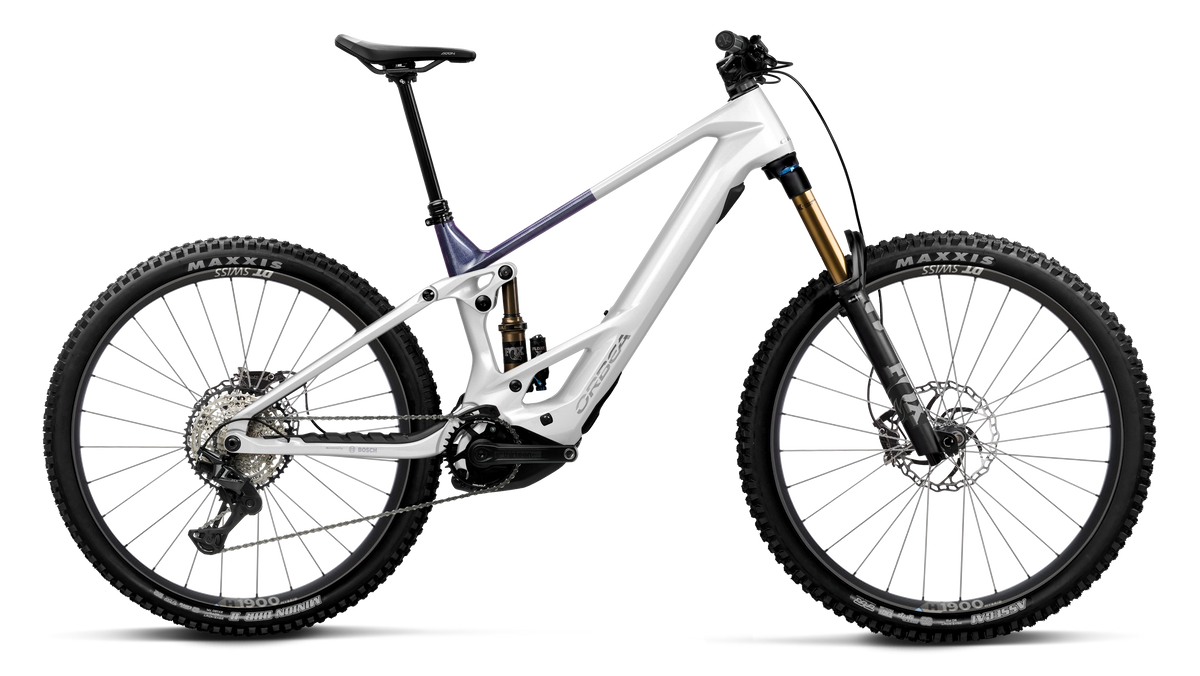 Bicicletas Eléctricas eEnduro Orbea Wild TR M10 2027 White Chic/Tanzanite Evo C. View Gloss