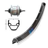 Rear Wheel Winora Shimano SG-C60018 135mm 8s Black/Silver